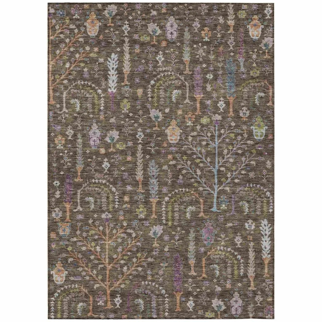 Percy Brown Washable Indoor - Outdoor Rug - LOOMLAN - LOOMLAN Rugs - Outdoor Rugs