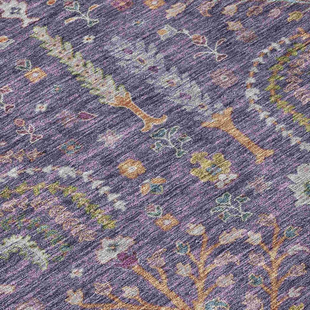 Percy Purple Washable Indoor - Outdoor Rug - LOOMLAN - LOOMLAN Rugs - Outdoor Rugs
