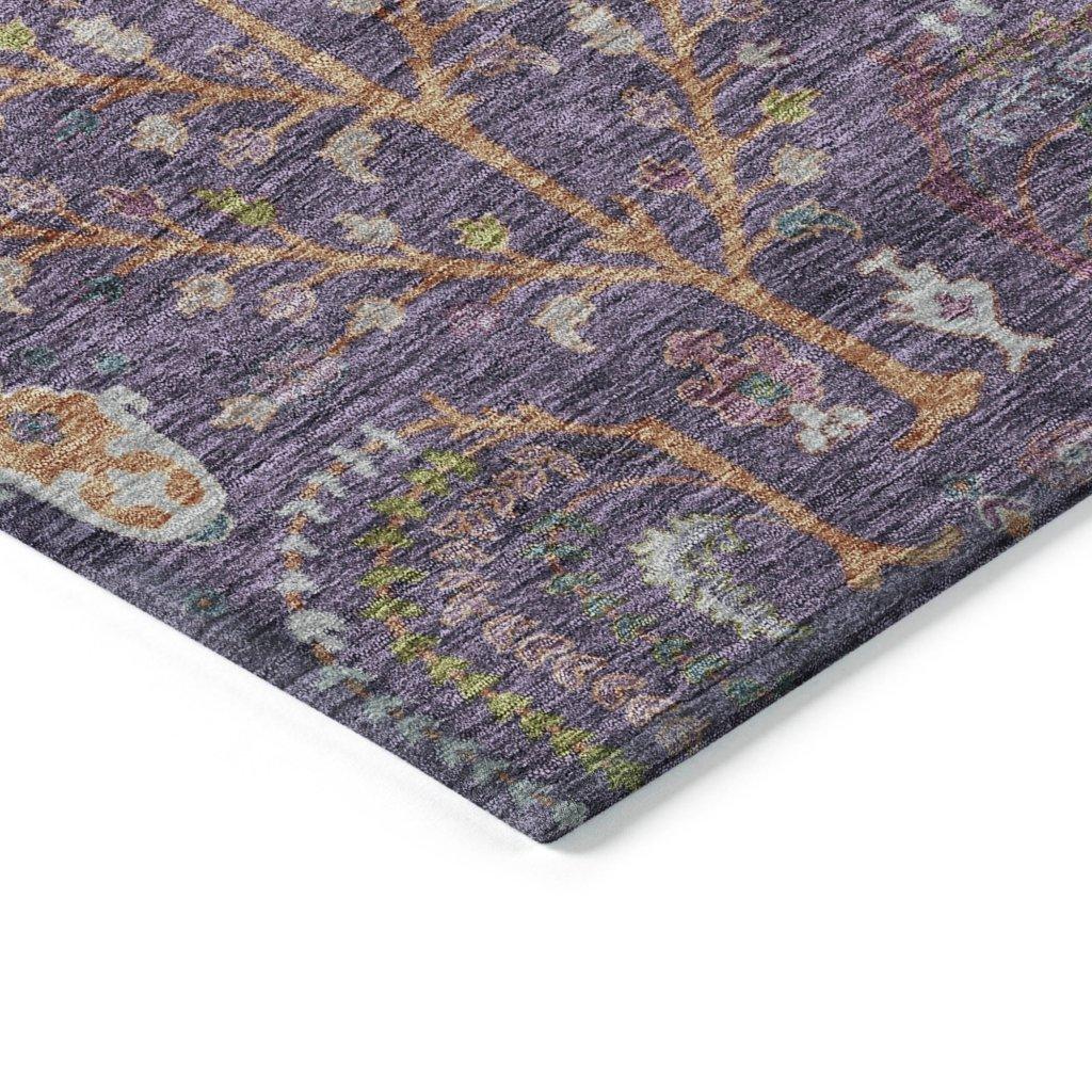 Percy Purple Washable Indoor - Outdoor Rug - LOOMLAN - LOOMLAN Rugs - Outdoor Rugs