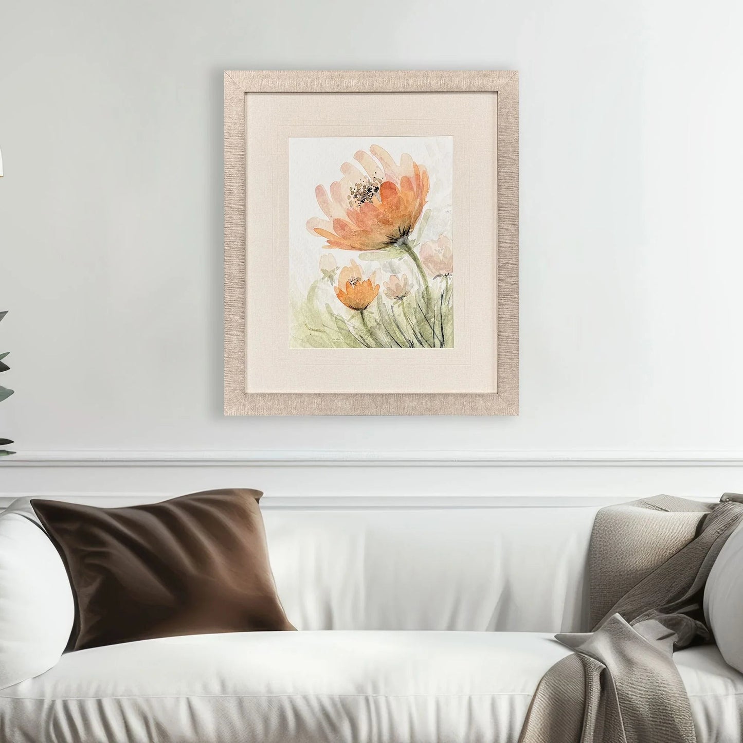 Perfect Poppies Orange Framed Wall Art