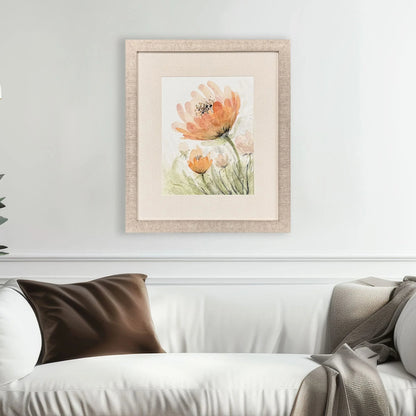 Perfect Poppies Orange Framed Wall Art
