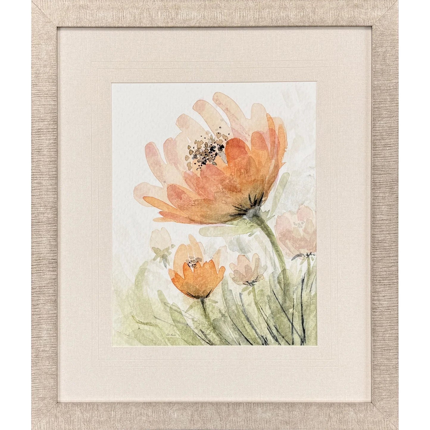 Perfect Poppies Orange Framed Wall Art
