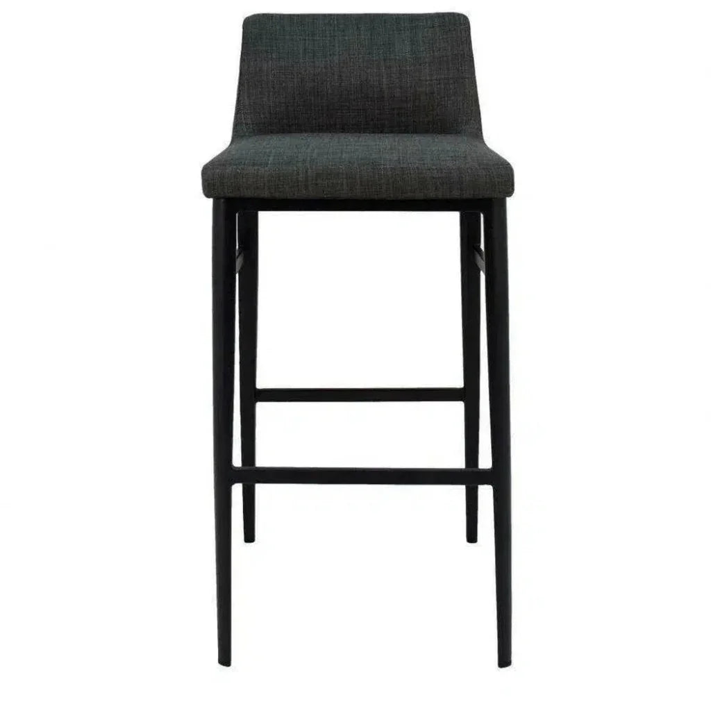 Performance Fabric Charcoal Grey Barstool - LOOMLAN - Moe's Home - Bar Stools