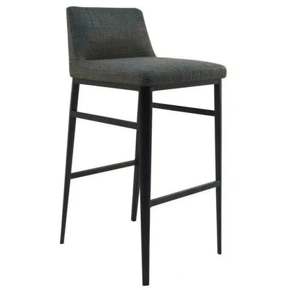 Performance Fabric Charcoal Grey Barstool - LOOMLAN - Moe's Home - Bar Stools