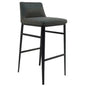 Performance Fabric Charcoal Grey Barstool - LOOMLAN - Moe's Home - Bar Stools