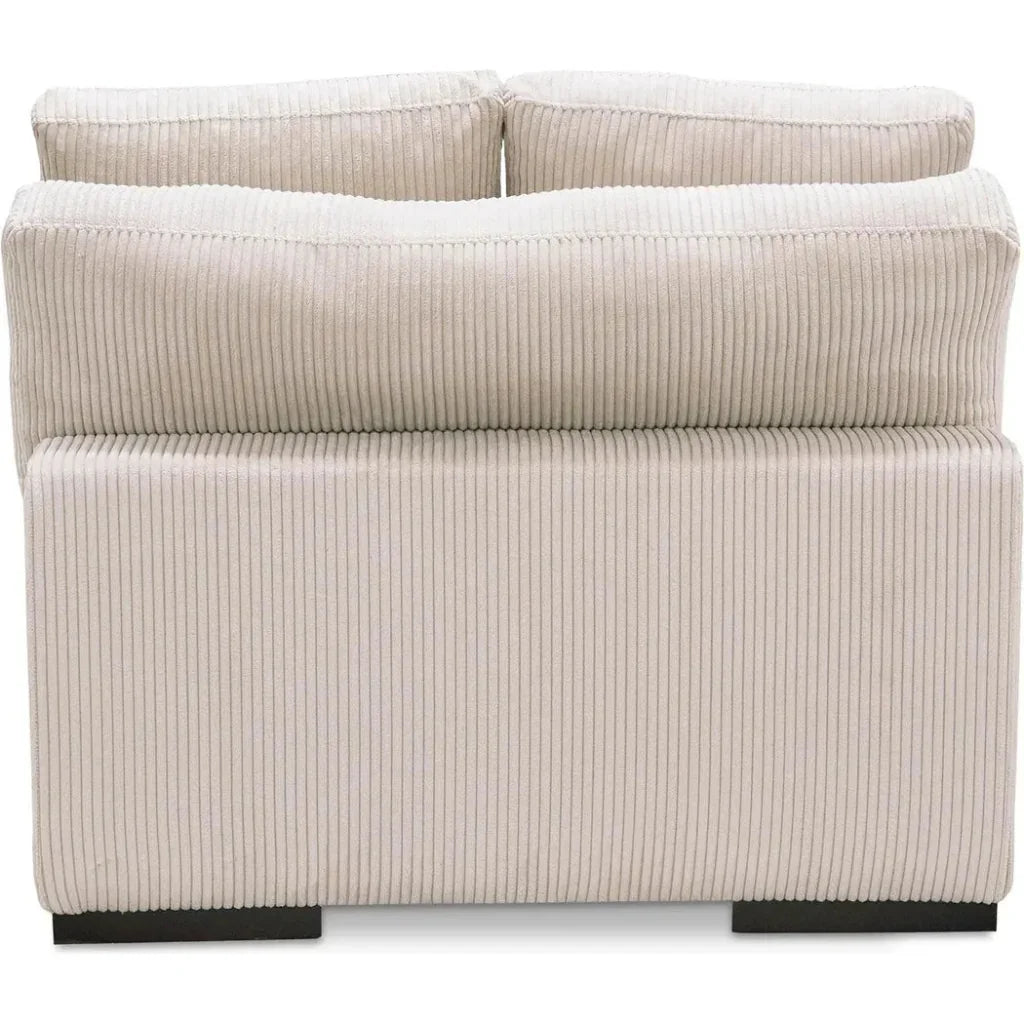 Performance Fabric & Plywood Cream Slipper Chair - LOOMLAN - Moe's Home - Sofas & Loveseats