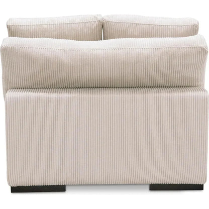Performance Fabric & Plywood Cream Slipper Chair - LOOMLAN - Moe's Home - Sofas & Loveseats