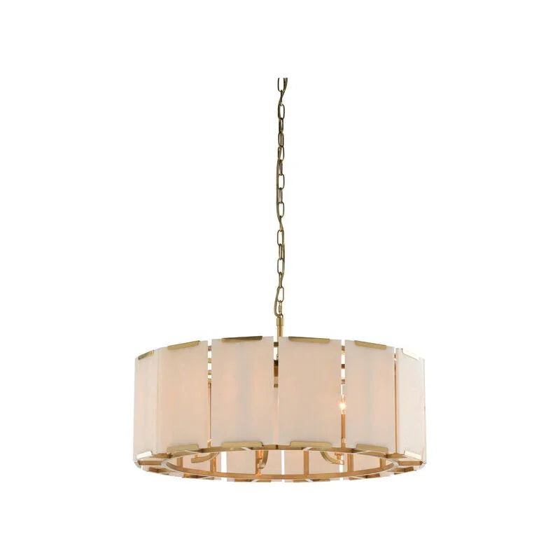 Perla Warm Antique Brass Chandelier - LOOMLAN - Wildwood - Chandeliers