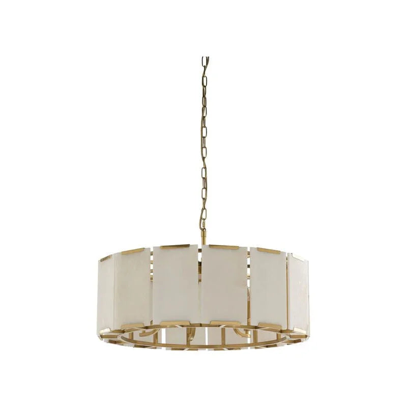 Perla Warm Antique Brass Chandelier - LOOMLAN - Wildwood - Chandeliers