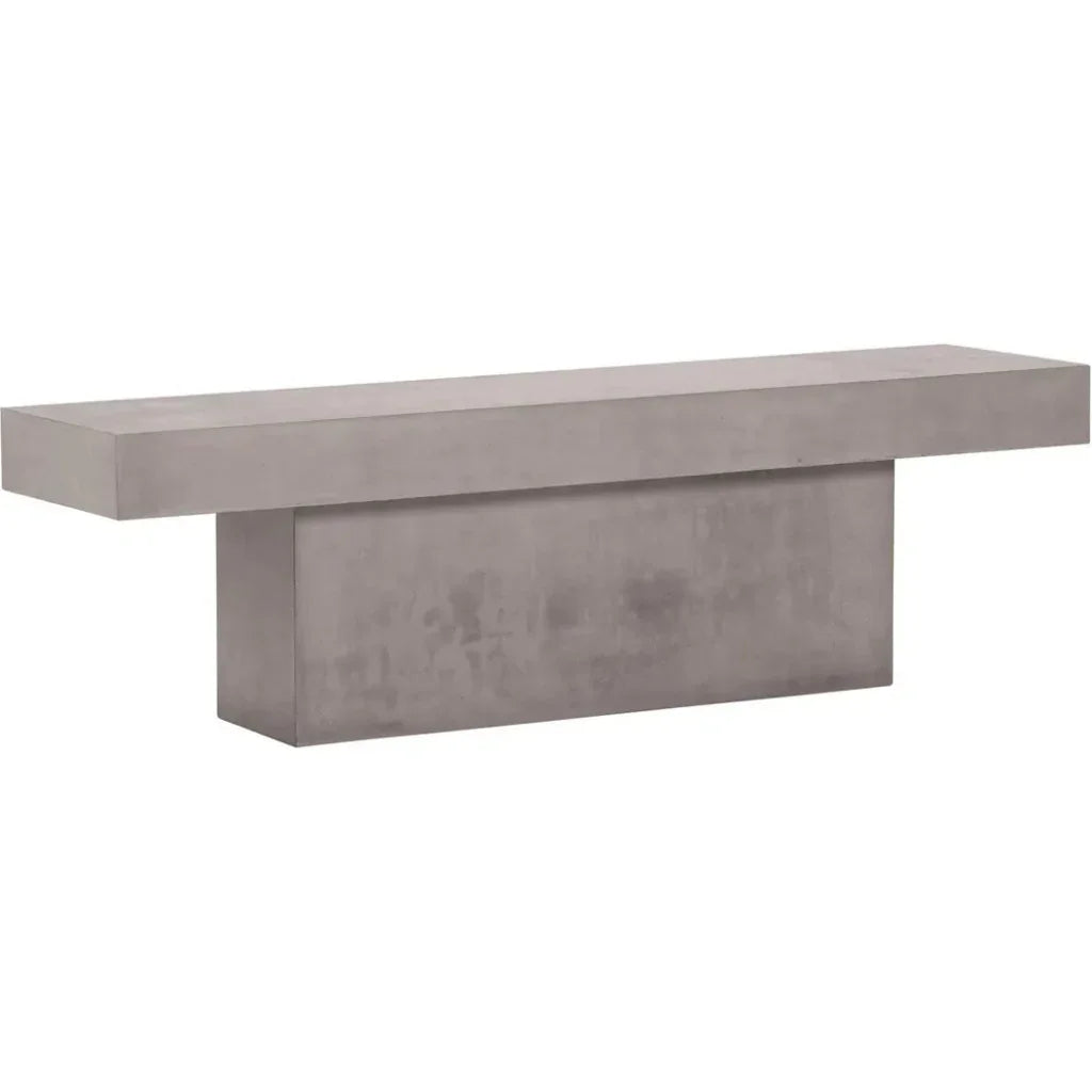 Perpetual Slate Gray Outdoor T-Bench-Outdoor Benches-Seasonal Living-LOOMLAN
