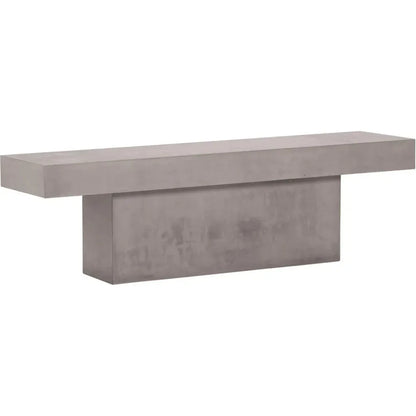 Perpetual Slate Gray Outdoor T-Bench-Outdoor Benches-Seasonal Living-LOOMLAN