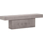Perpetual Slate Gray Outdoor T-Bench-Outdoor Benches-Seasonal Living-LOOMLAN
