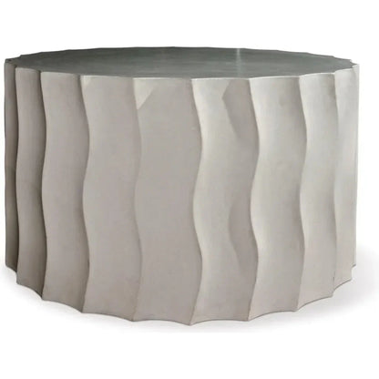Wave Accent Table (Wide) - Slate Grey Outdoor End Table - LOOMLAN - Seasonal Living - Outdoor Side Tables