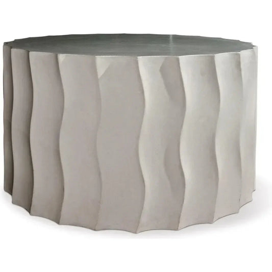 Wave Accent Table (Wide) - Slate Grey Outdoor End Table - LOOMLAN - Seasonal Living - Outdoor Side Tables