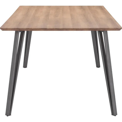 Perpignan Dining Table Brown-Dining Tables-Zuo Modern-LOOMLAN