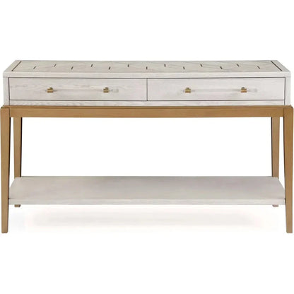 Perrine Wooden Rectangular Console Table - LOOMLAN - Bassett Mirror - Console Tables