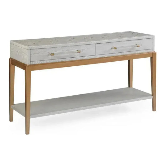 Perrine Wooden Rectangular Console Table - LOOMLAN - Bassett Mirror - Console Tables