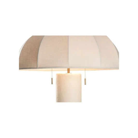 Perruche Umbrella Styled White Floor Lamp-Floor Lamps-Wildwood-LOOMLAN