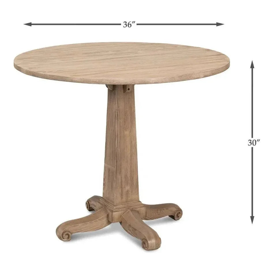 Perry Vineyards Round Bistro Table - LOOMLAN - Sarreid - Side Tables