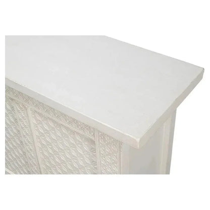 Persian Sideboard Antique White Cabinet For Living Room - LOOMLAN - Sarreid - Sideboards