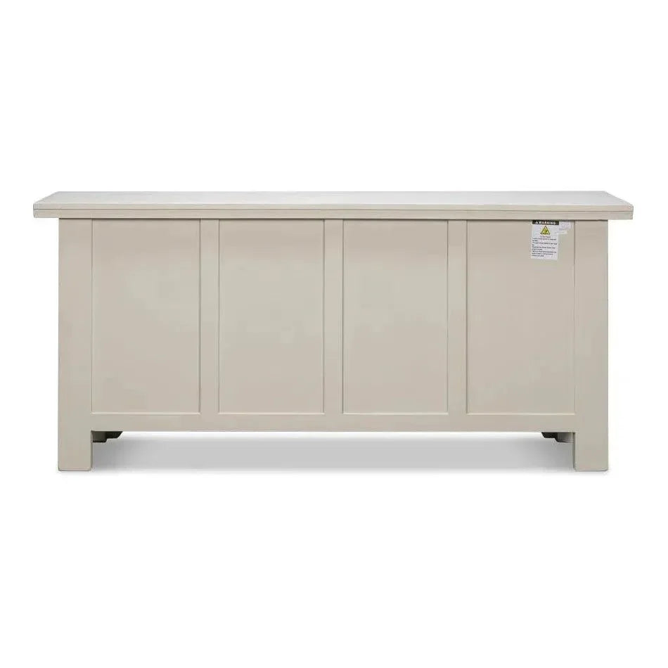 Persian Sideboard Antique White Cabinet For Living Room - LOOMLAN - Sarreid - Sideboards