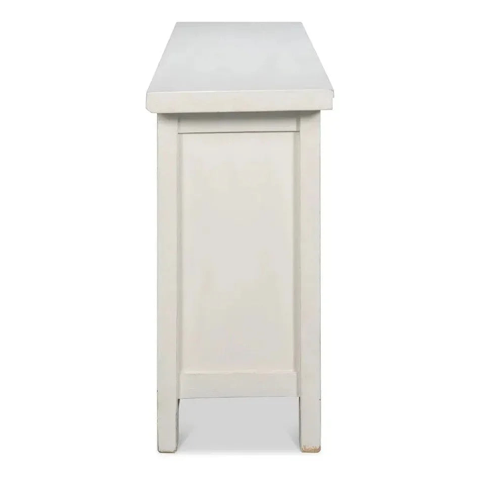 Persian Sideboard Antique White Cabinet For Living Room - LOOMLAN - Sarreid - Sideboards