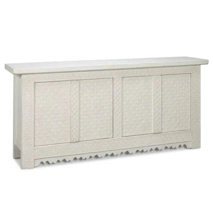 Persian Sideboard Antique White Cabinet For Living Room - LOOMLAN - Sarreid - Sideboards