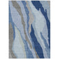 Petala Blue Washable Indoor-Outdoor Rug-Outdoor Rugs-LOOMLAN Rugs-2'6" x 3'10"-LOOMLAN
