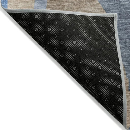 Petala Brown Washable Indoor-Outdoor Rug-Outdoor Rugs-LOOMLAN Rugs-LOOMLAN