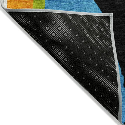 Petala Denim Washable Indoor-Outdoor Rug-Outdoor Rugs-LOOMLAN Rugs-LOOMLAN