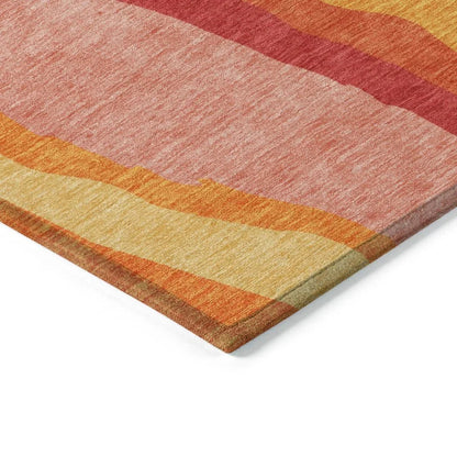 Petala Pink Washable Indoor-Outdoor Rug-Outdoor Rugs-LOOMLAN Rugs-LOOMLAN
