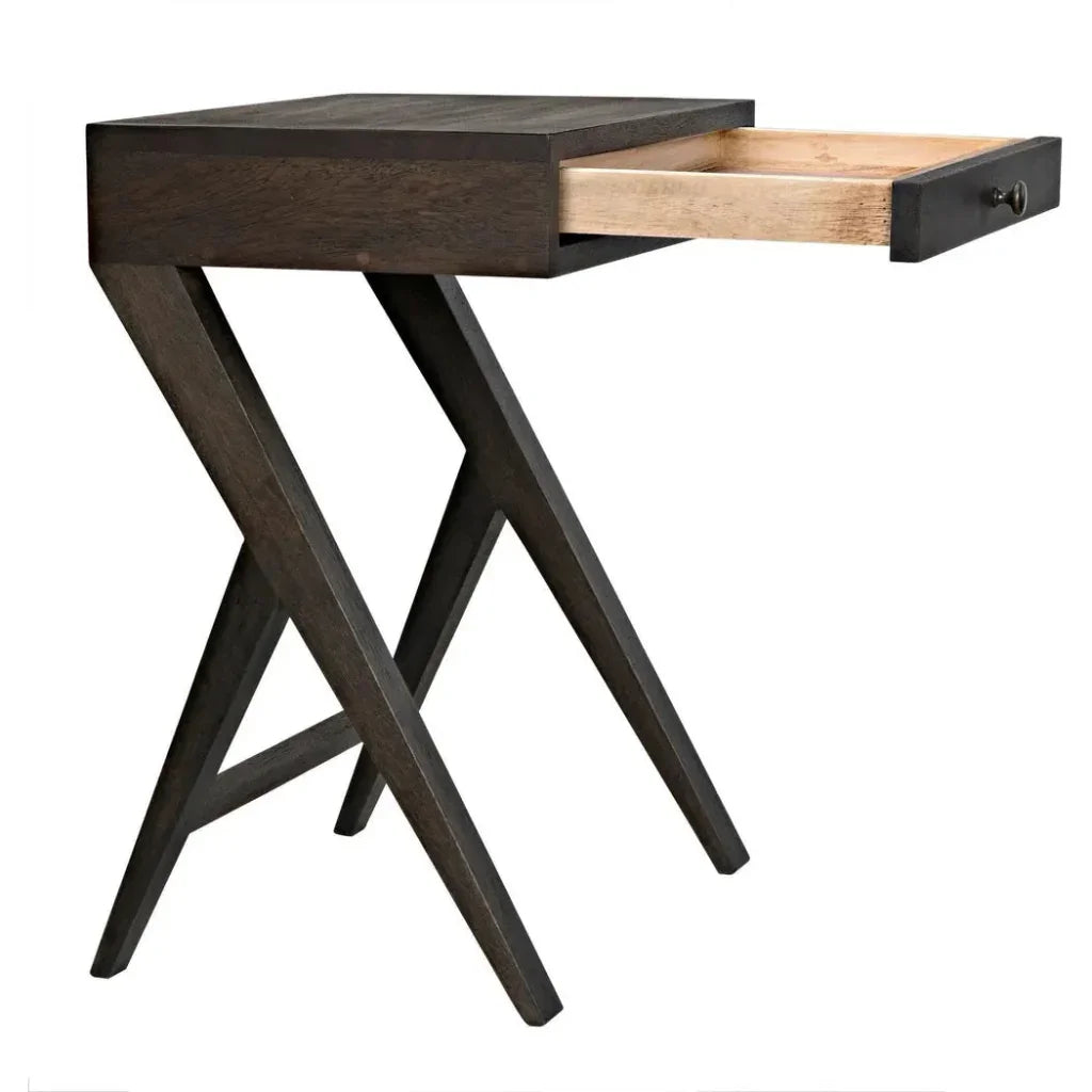 Peter Side Table, Ebony Walnut - LOOMLAN - Noir - Side Tables
