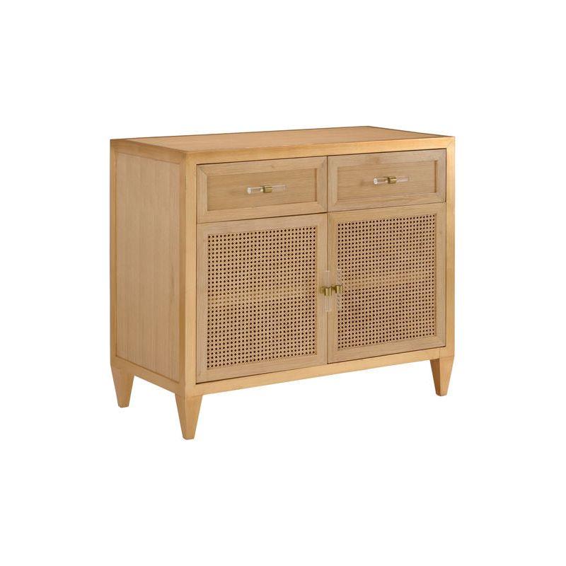 Petite Caned Wood Framed Brown Buffet - LOOMLAN - Chelsea House - Buffets