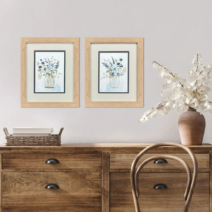 Petite & Sweet Blue Framed Wall Art 2PC
