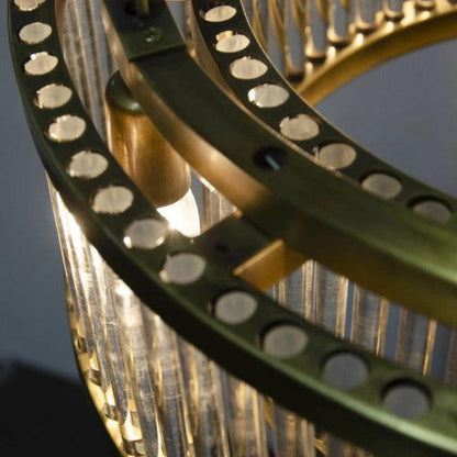 Petronas Metal and Glass Chandelier - LOOMLAN - Noir - Chandeliers