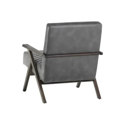 Peyton Leather Lounge Chair - LOOMLAN - SUNPAN - Accent Chairs