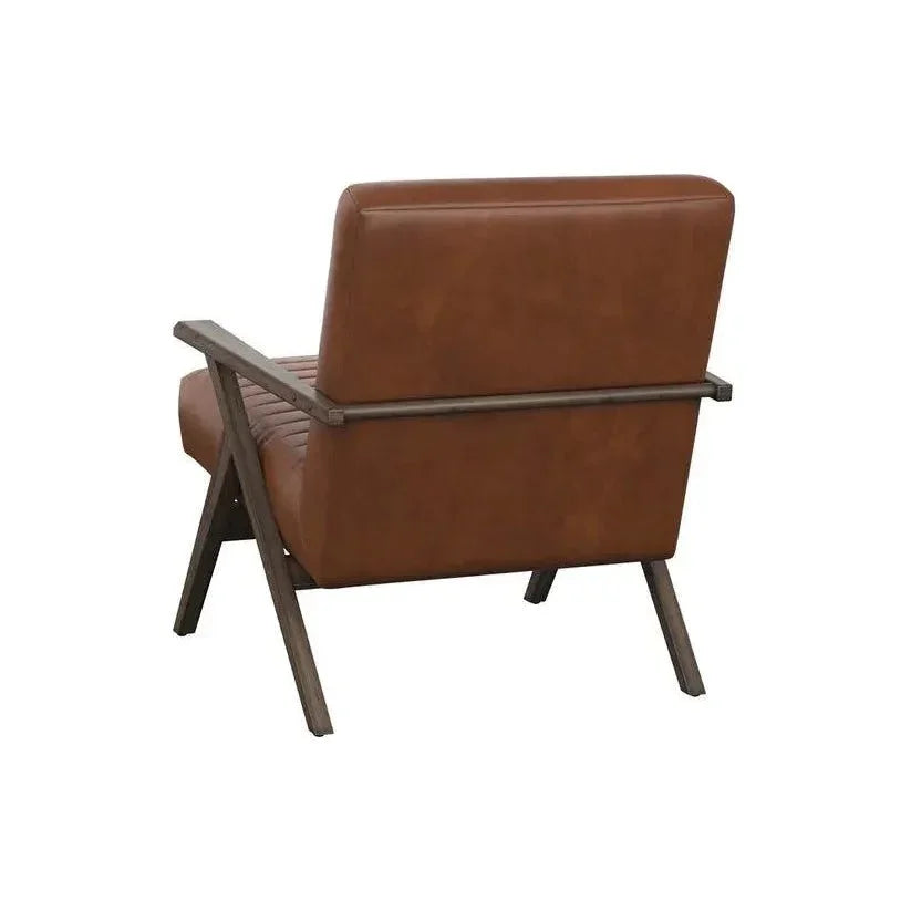 Peyton Leather Lounge Chair - LOOMLAN - SUNPAN - Accent Chairs