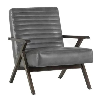 Peyton Leather Lounge Chair - LOOMLAN - SUNPAN - Accent Chairs