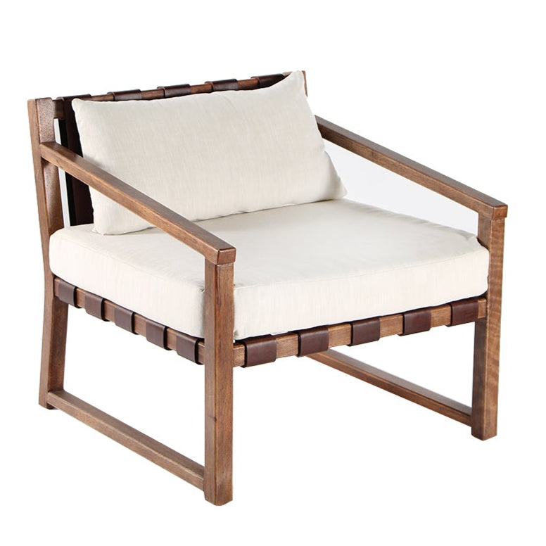 Peyton Vegetable Tanned Leather Accent Chair