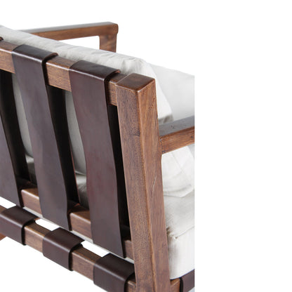 Peyton Vegetable Tanned Leather Accent Chair