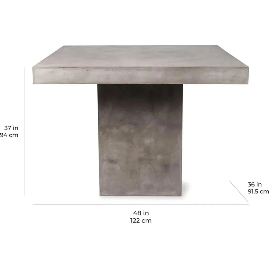 Phil Counter Table - Slate Grey Outdoor Counter Table-Outdoor Dining Tables-Seasonal Living-LOOMLAN