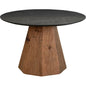 Phoebe Black Marble Top Round Dining Table-Dining Tables-Furniture Classics-LOOMLAN