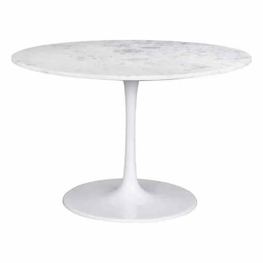 Phoenix Dining Table White-Dining Tables-Zuo Modern-LOOMLAN