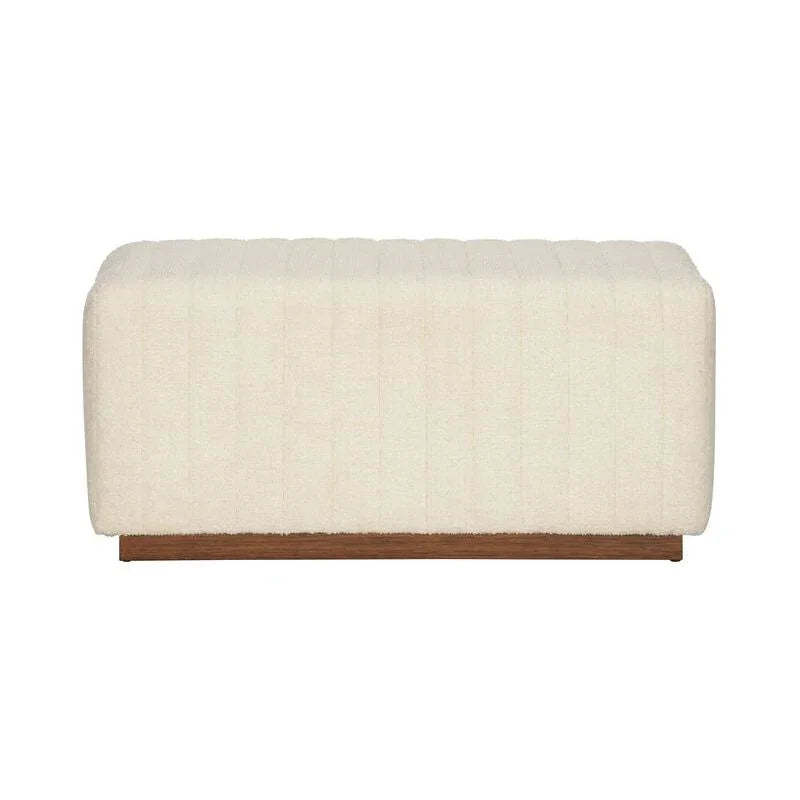 Piano White Backless Bedroom Bench - LOOMLAN - Wildwood - Bedroom Benches