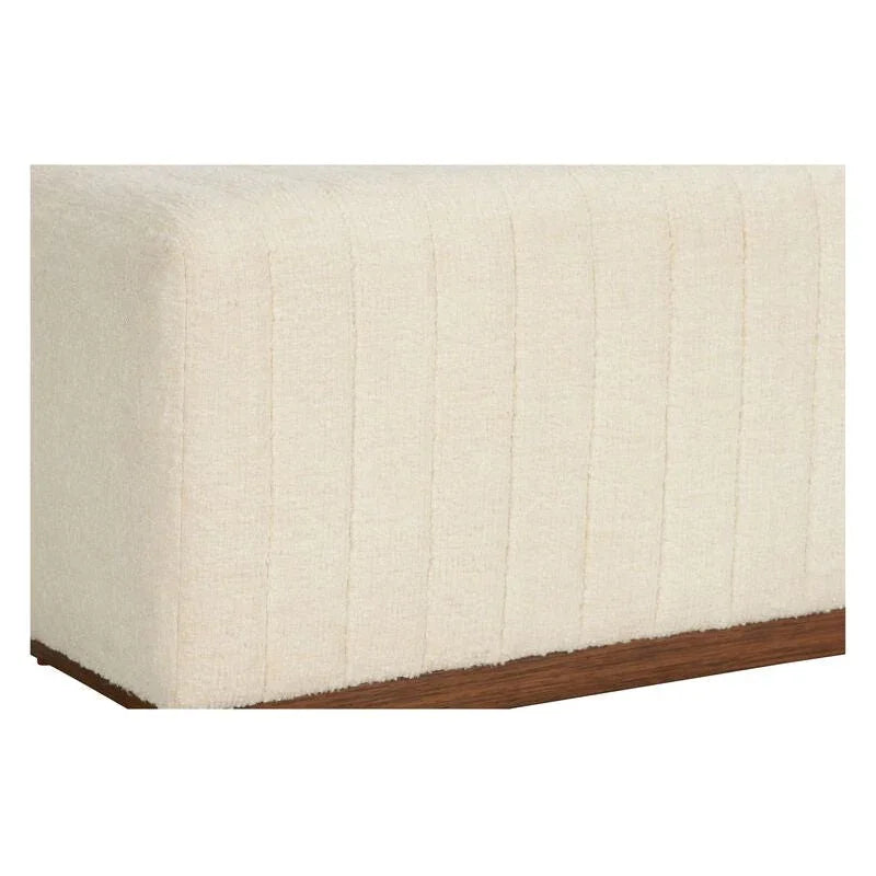 Piano White Backless Bedroom Bench - LOOMLAN - Wildwood - Bedroom Benches