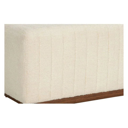 Piano White Backless Bedroom Bench - LOOMLAN - Wildwood - Bedroom Benches