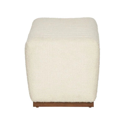 Piano White Backless Bedroom Bench - LOOMLAN - Wildwood - Bedroom Benches