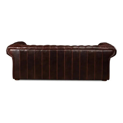 Piccadilly 3 Seat Chesterfield Sofa Club Leather - LOOMLAN - Sarreid - Sofas & Loveseats