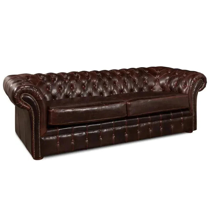 Piccadilly 3 Seat Chesterfield Sofa Club Leather - LOOMLAN - Sarreid - Sofas & Loveseats