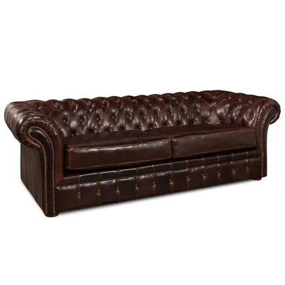 Piccadilly 3 Seat Chesterfield Sofa Club Leather - LOOMLAN - Sarreid - Sofas & Loveseats